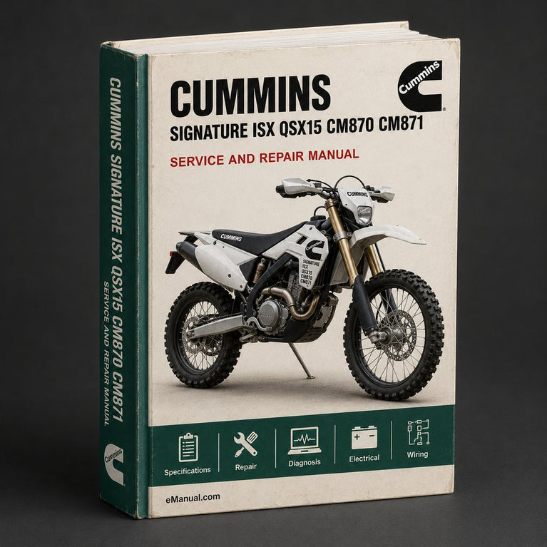 Cummins Signature ISX QSX15 CM870 CM871 CM570 Series Diesel Engine Complete Workshop Service Repair Manual 2011 2012 2013 2014 2015 2016 2017 PDF