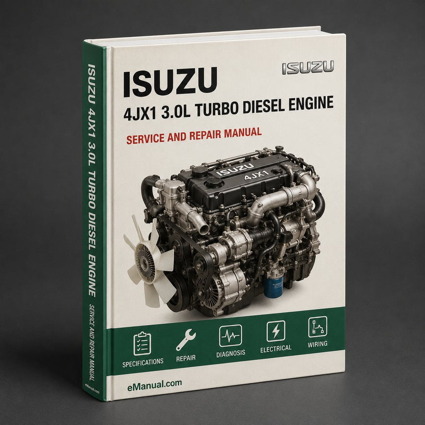 Isuzu 4JX1 3.0L Turbo Diesel Engine Service Repair Workshop Manual PDF