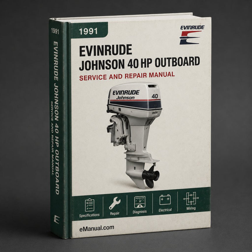 JOHNSON EVINRUDE 40 HP OUTBOARD 1991-1994 Service Manual PDF