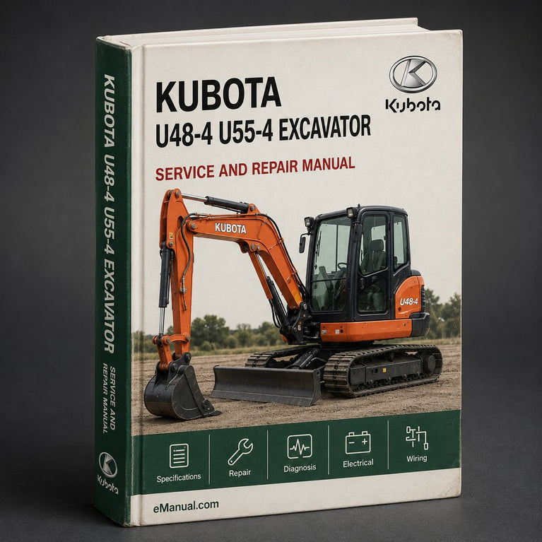KUBOTA U48-4 U55-4 Excavator Service Repair Workshop Manual PDF