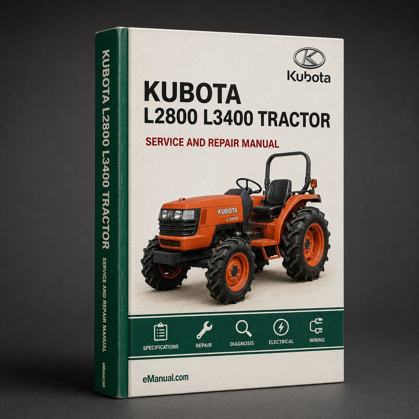 KUBOTA L2800 L3400 Tractor Workshop Service Repair Manual PDF