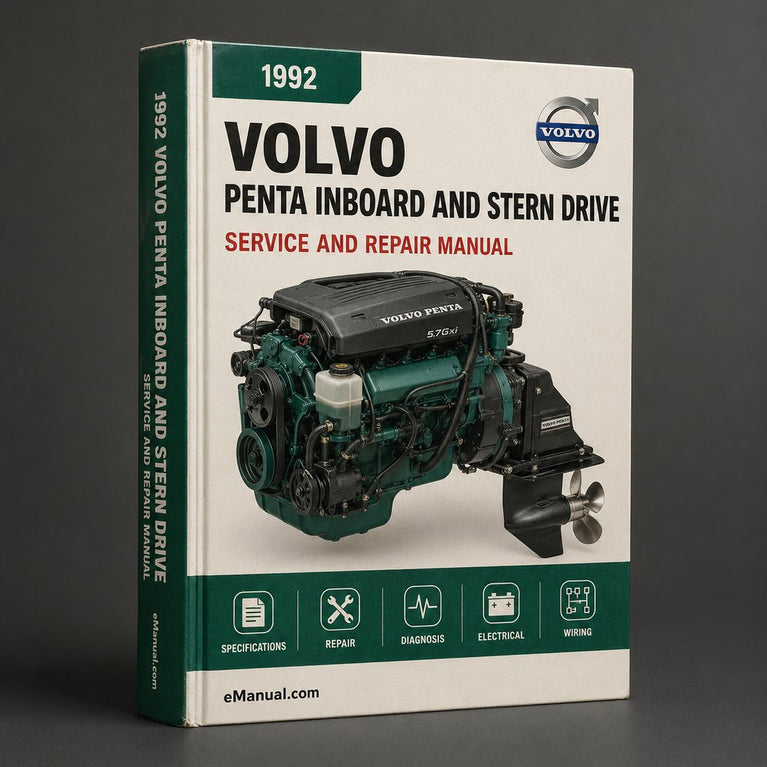 1992-2003 Volvo PENTA INBOARD And STERN DRIVE Repair Manual PDF