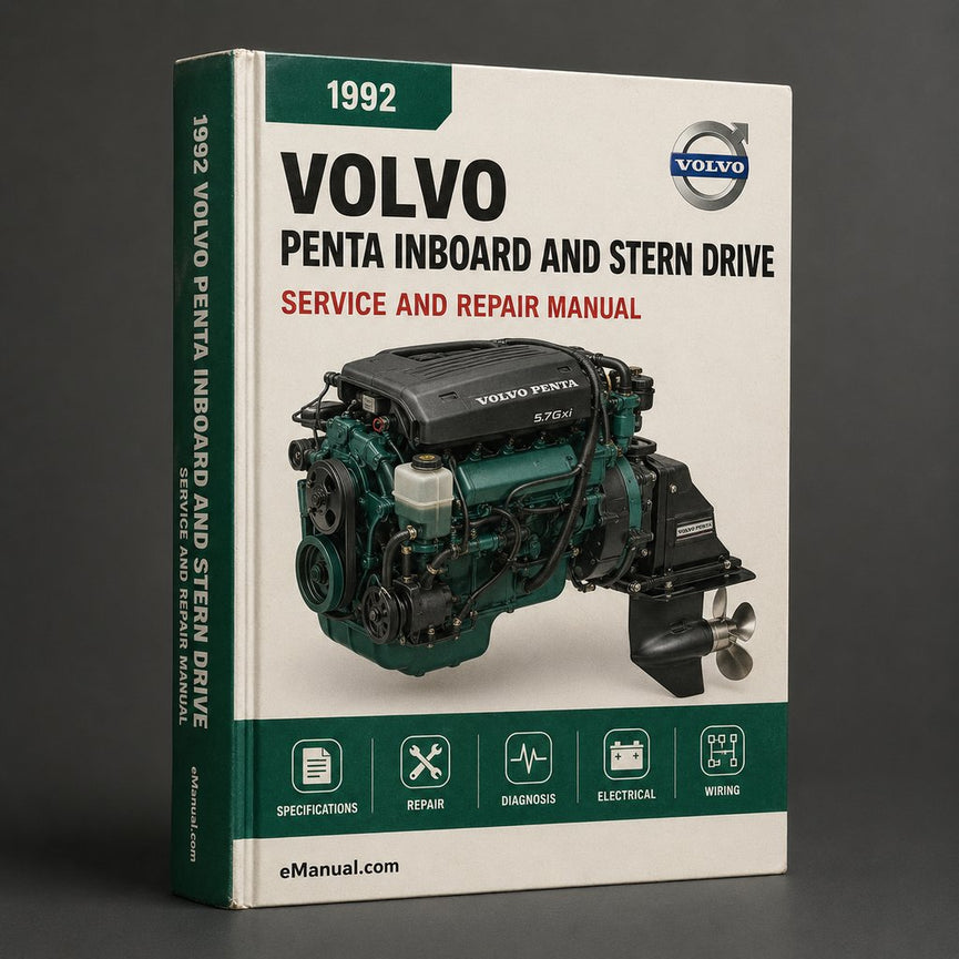1992-2003 Volvo PENTA INBOARD And STERN DRIVE Repair Manual PDF