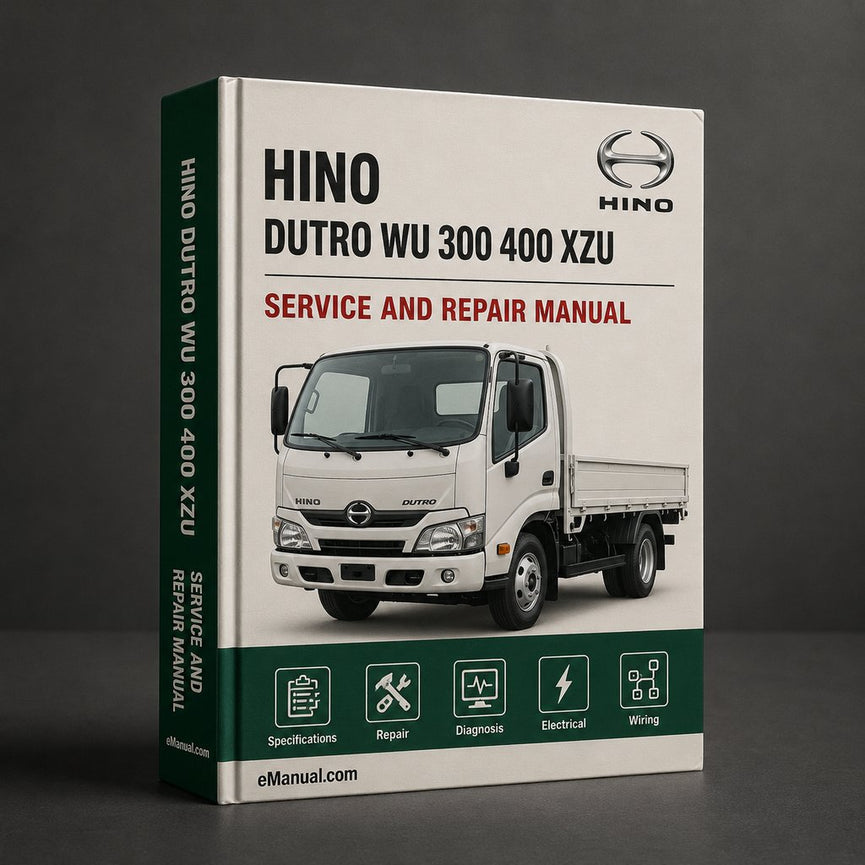 Hino Dutro WU 300 400 XZU 400 Series Complete Workshop Service Repair Manual PDF