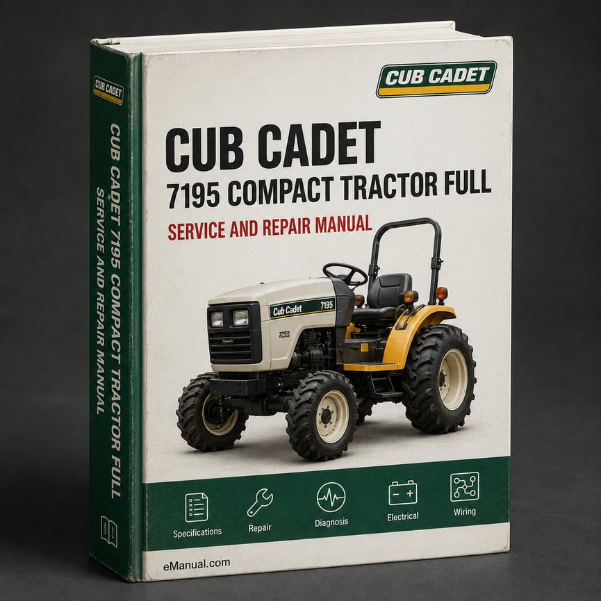 Cub Cadet 7195 Compact Tractor Full Service Repair Manual PDF
