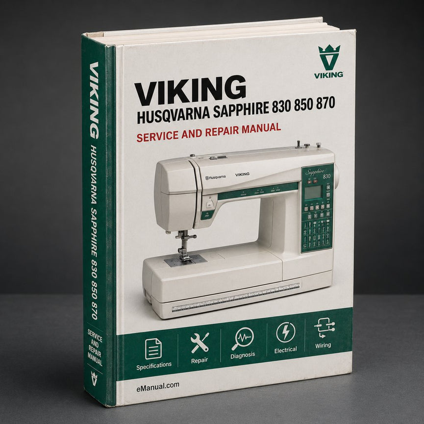Husqvarna Viking Sapphire 830 850 870 Sewing Machine instruction Manual PDF