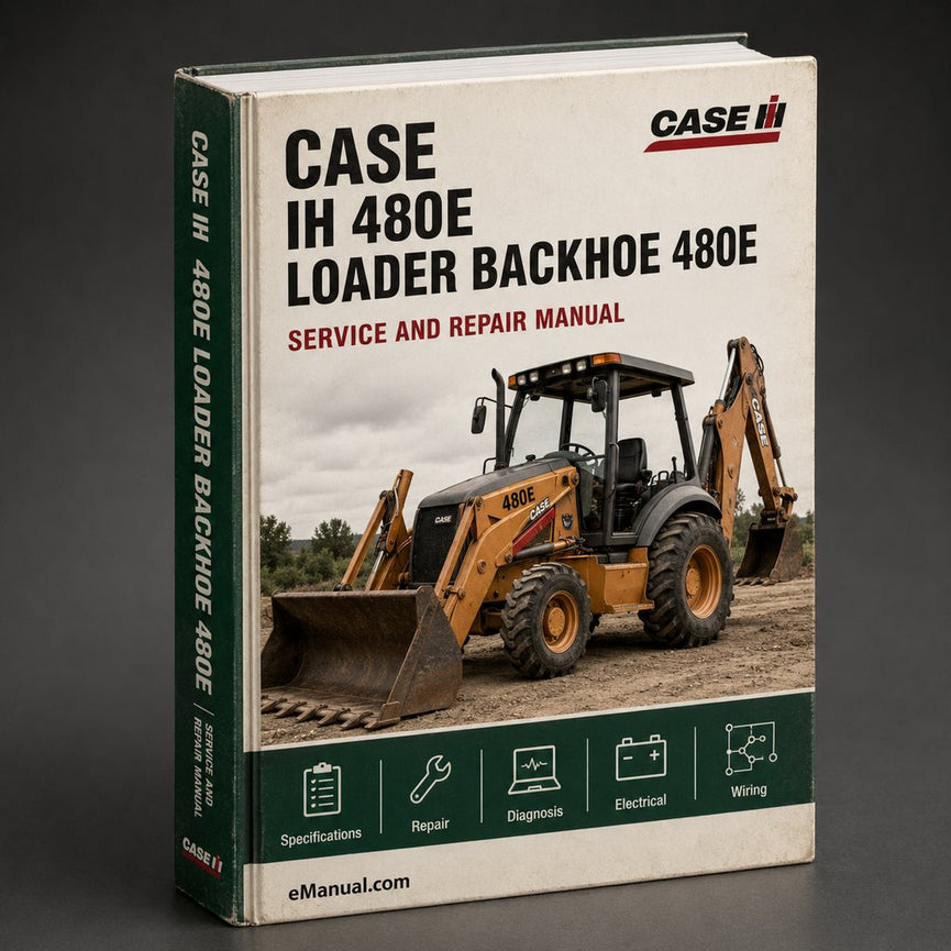 Case IH 480E Loader Backhoe & 480E LL Loader Landscaper Factory Service Repair Manual - Improved - PDF