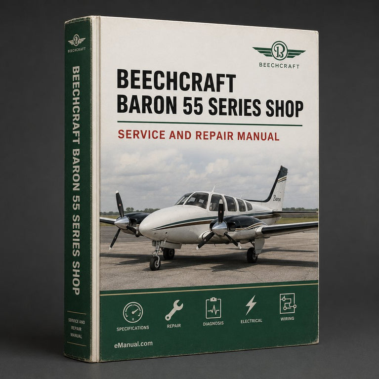 Beechcraft Baron 55 series shop Service Manual PDF