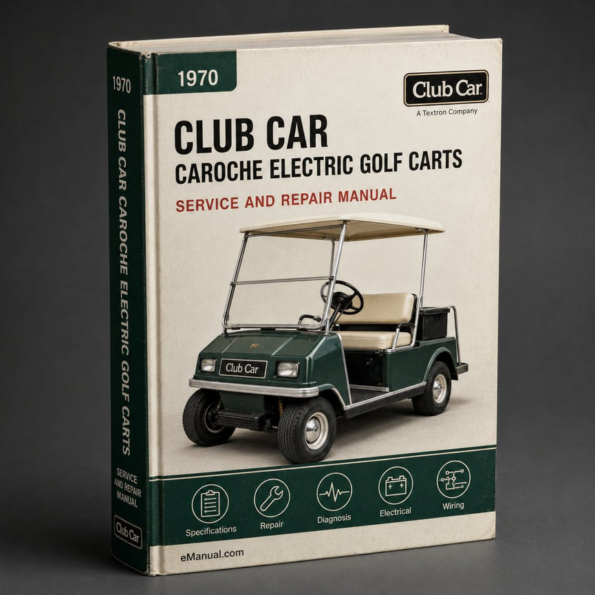 1970-1973 Club Car Caroche Electric Golf Carts Parts List PDF Manual Download
