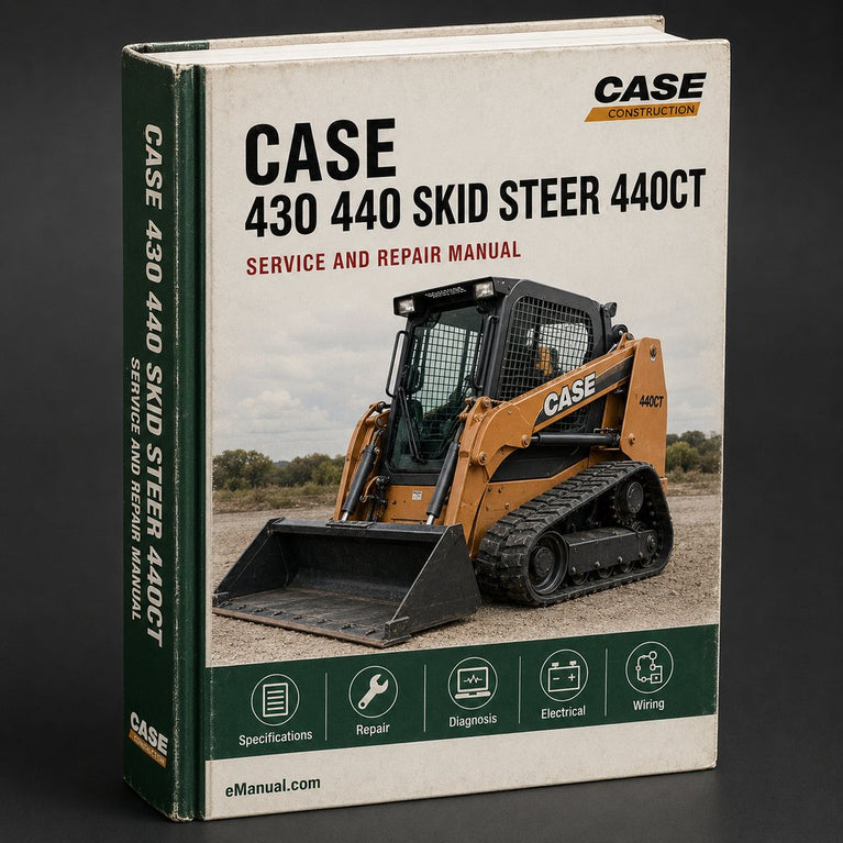 Case 430 440 Skid Steer & 440CT Mechanical And Pilot Controlled Compact Track Loader Complete Workshop Service Repair Manual PDF
