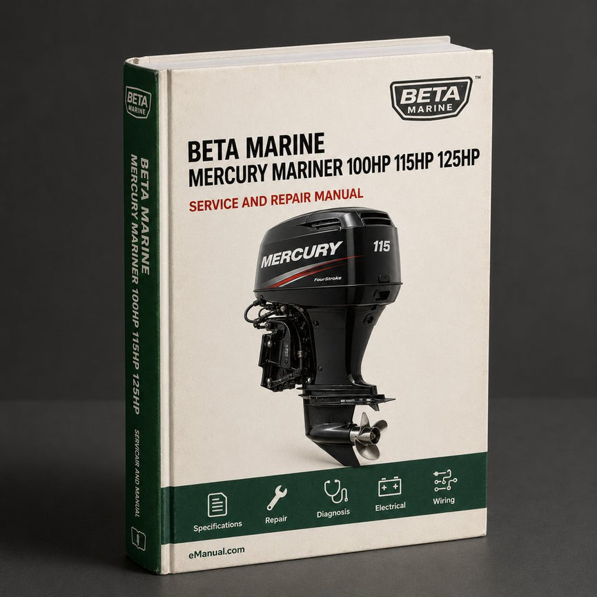 Mercury Mariner 100hp 115hp 125hp 4 Cylinder 2 Stroke Outboard Engine Complete Workshop Service Repair Manual 1990 1991 1992 1993 1994 1995 1996 1997 1998 1999 2000 PDF