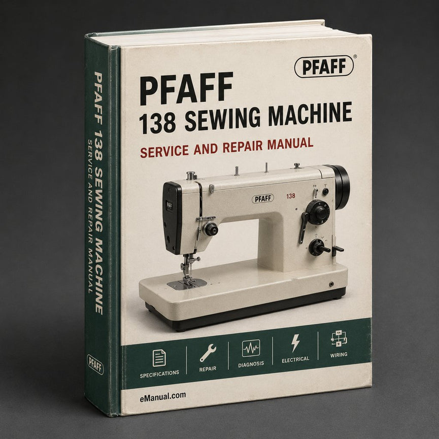 Pfaff 138 sewing machine instruction Manual PDF
