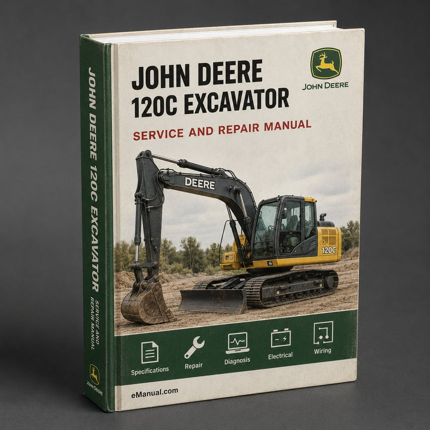 JOHN DEERE 120C Excavator Repair Service Manual. PDF