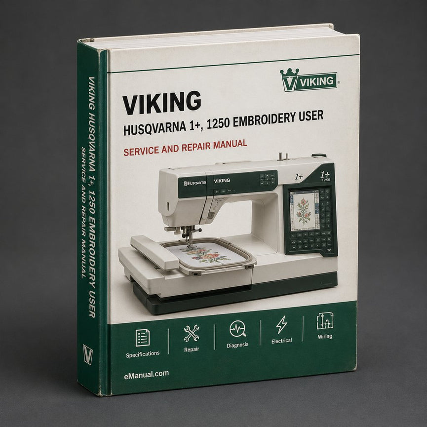 Husqvarna viking 1+, 1250 embroidery user Manual PDF