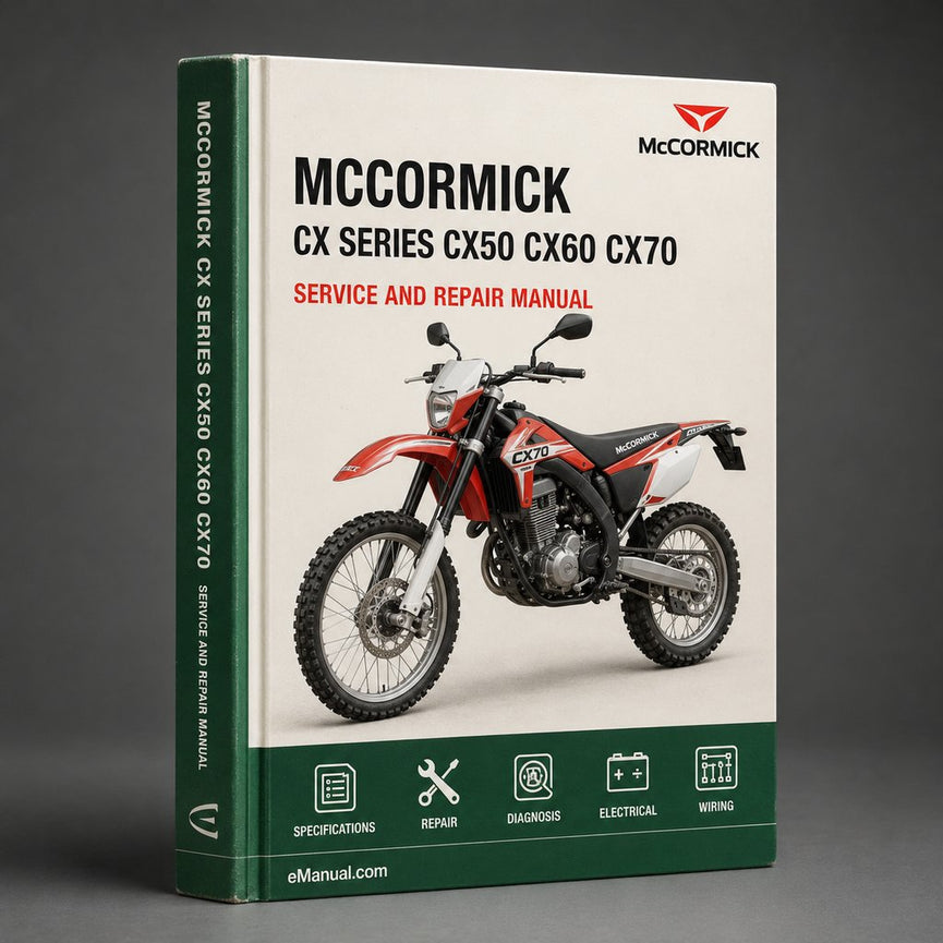 McCormick CX Series CX50 CX60 CX70 CX80 CX90 CX100 Tractor Complete Workshop Service Repair Manual PDF