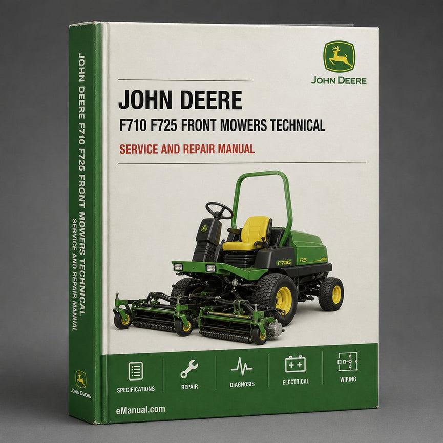 John Deere F710 F725 Front Mowers Technical Manual PDF