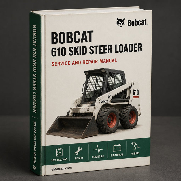Bobcat M 610 Skid Steer Loader Workshop Service Manual PDF