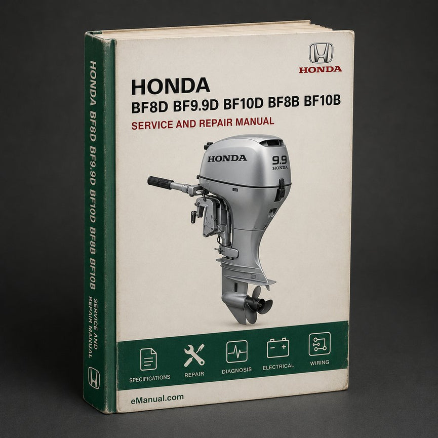 Honda BF8D BF9.9D BF10D BF8B BF10B BFP8D BFP9.9D BFP10D BFP8B BFP10B Outboard motors Service Repair Manual PDF