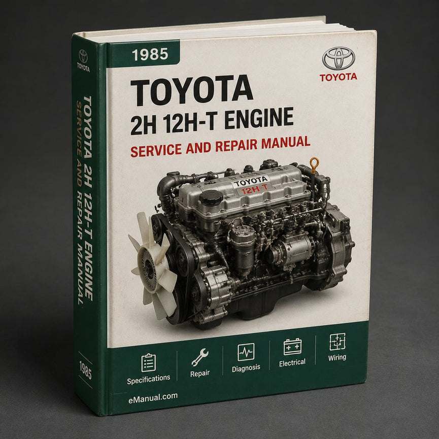 TOYOTA 2H 12H-T Engine Repair Manual 1985 PDF