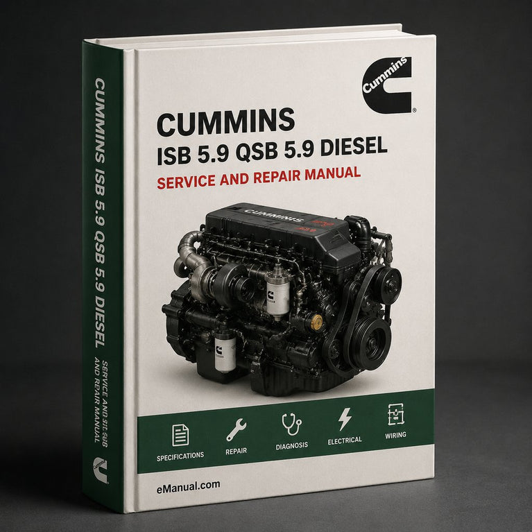 Cummins ISB 5.9 QSB 5.9 Diesel Engine Troubleshooting Service Repair Workshop Manual PDF