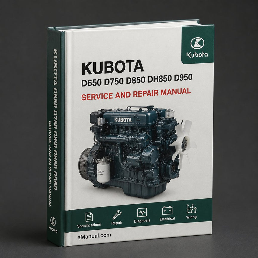 KUBOTA D650 B D750 B D850 B DH850 B D950 B Diesel Engine Workshop Service Manual PDF