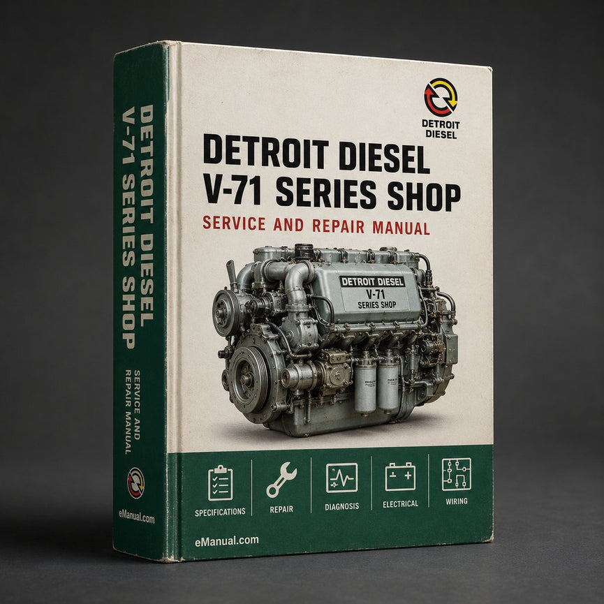 Detroit Diesel V-71 Series Shop Service Repair Manual PDF
