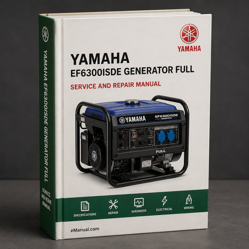 Yamaha EF6300iSDE Generator Full Service & Repair Manual PDF