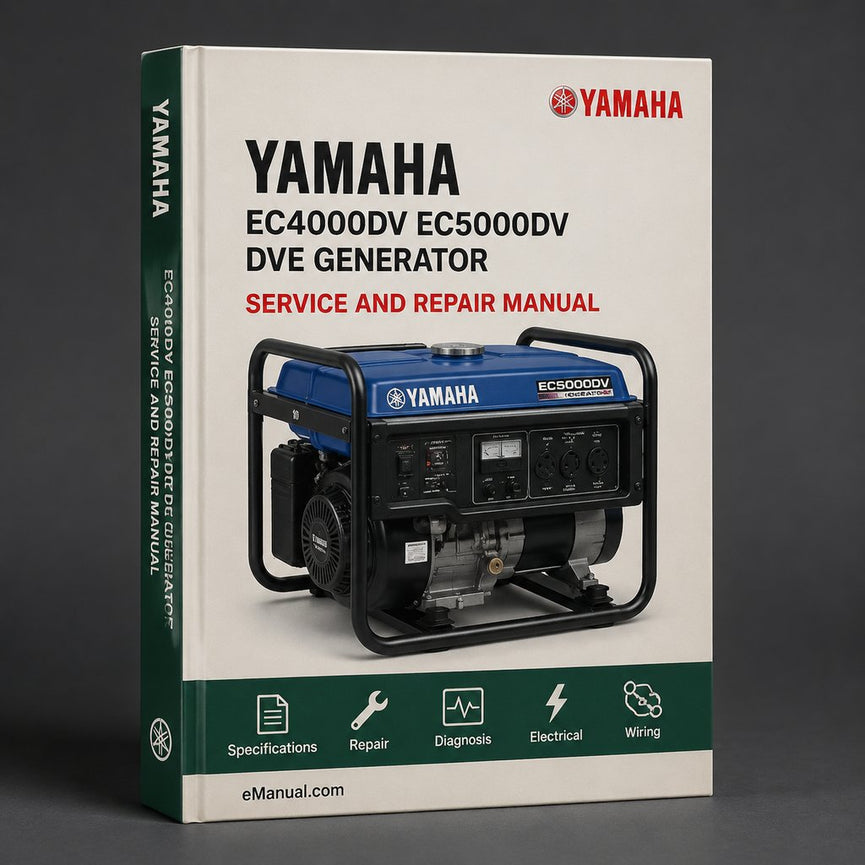Yamaha EC4000DV EC5000DV DVE Generator Complete Workshop Service Repair Manual PDF