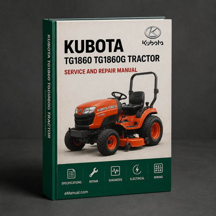 Kubota TG1860 TG1860G Tractor Service Repair Manual PDF