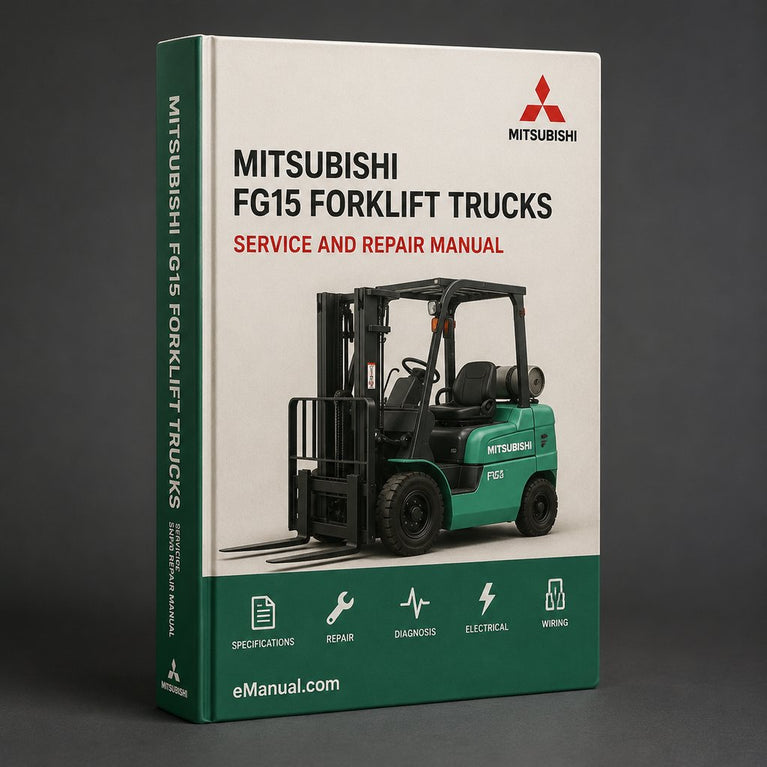 Mitsubishi FG15 Forklift Trucks Repair Service Manual PDF