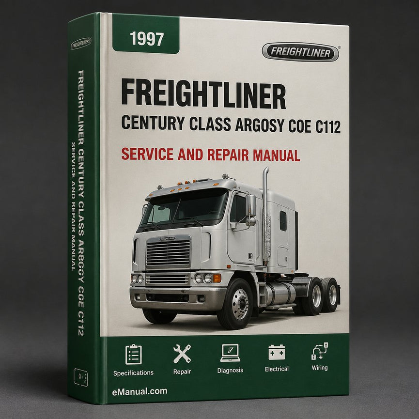 Freightliner Century Class Argosy Coe C112 C120 Conventional Coronado Truck 1997-2010 Service Repair Workshop Manual PDF
