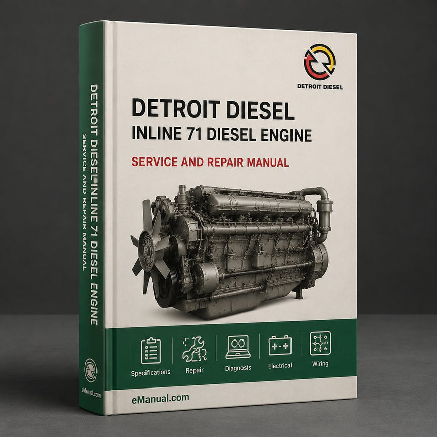 Detroit Diesel Inline 71 Diesel Engine Complete Workshop Service Repair Manual PDF