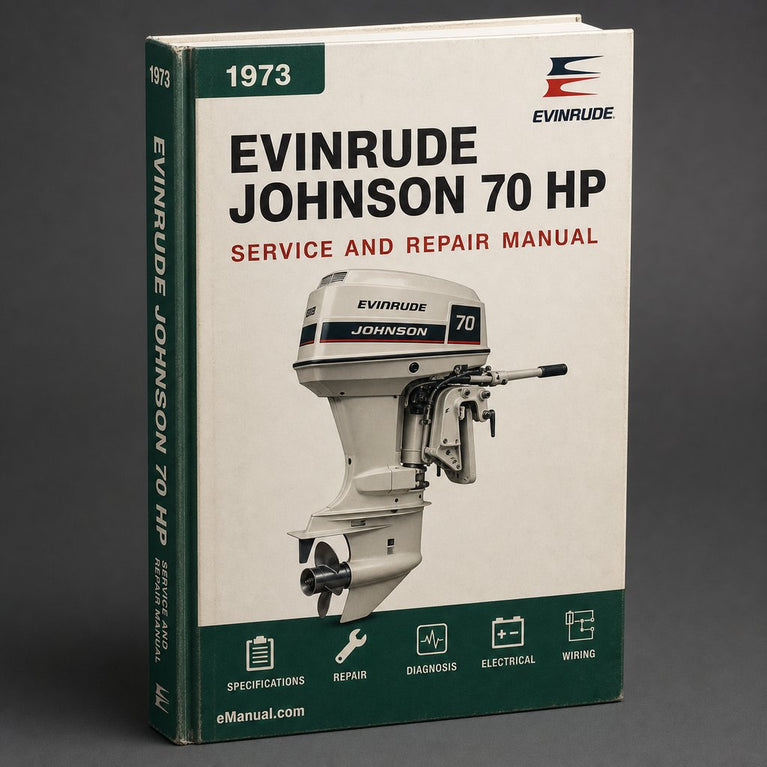 Johnson Evinrude 70 HP 1973-1990 Repair Service Manual PDF