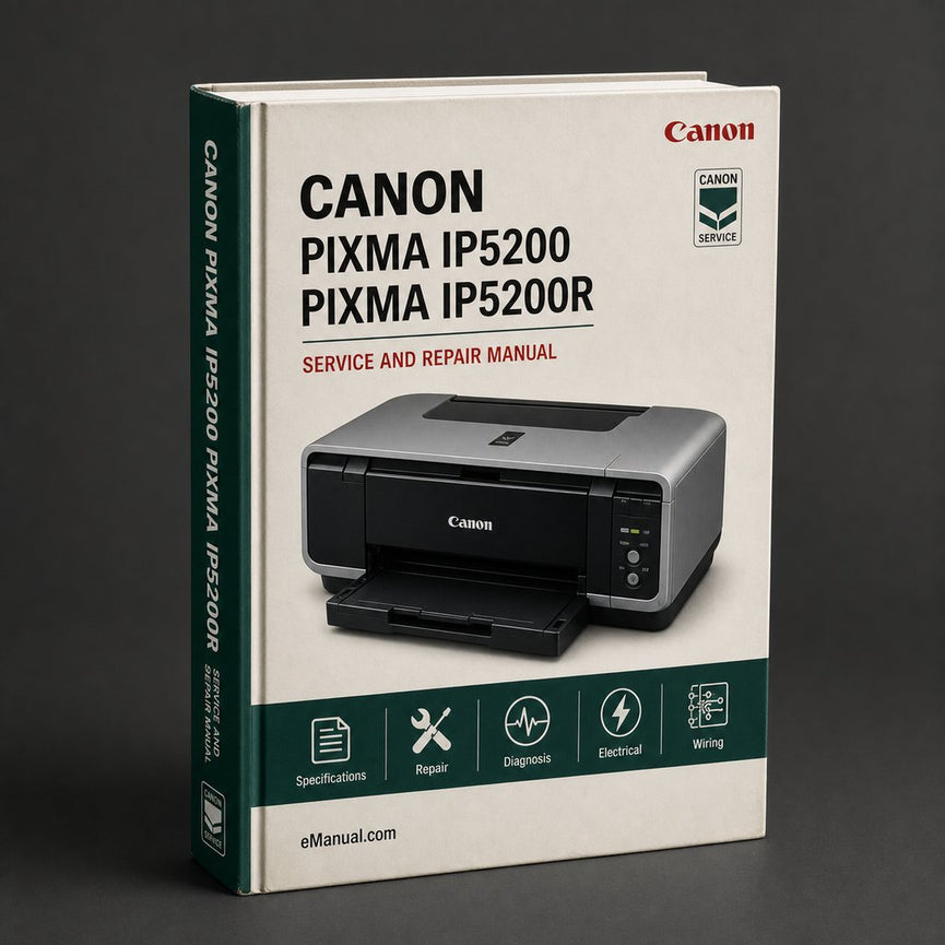 CANON Pixma iP5200 Pixma iP5200R Service Repair Manual PDF