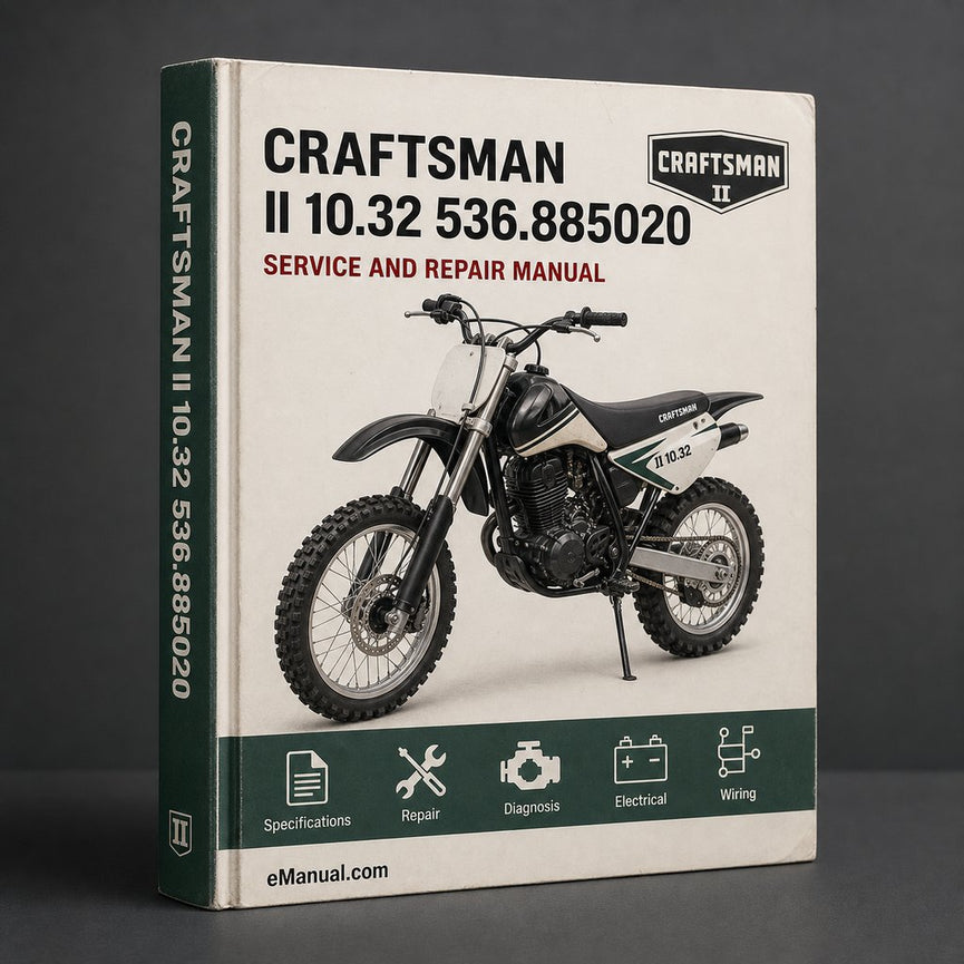 Craftsman II 10.32 Service Manual 536.885020 PDF