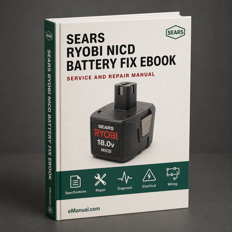 Ryobi Complete NiCd Battery Fix Guide Download DIY eBook