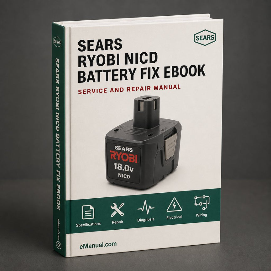 Ryobi Complete NiCd Battery Fix Guide Download DIY eBook
