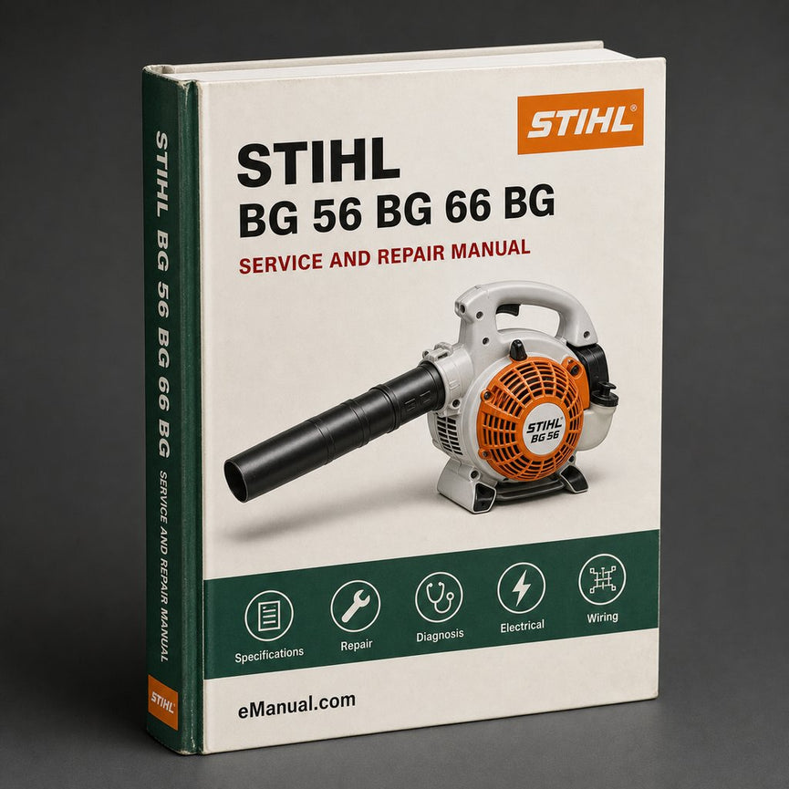 Stihl BG 56 BG 66 BG 86 SH 56 SH 86 & Parts Workshop Service Repair Manual PDF