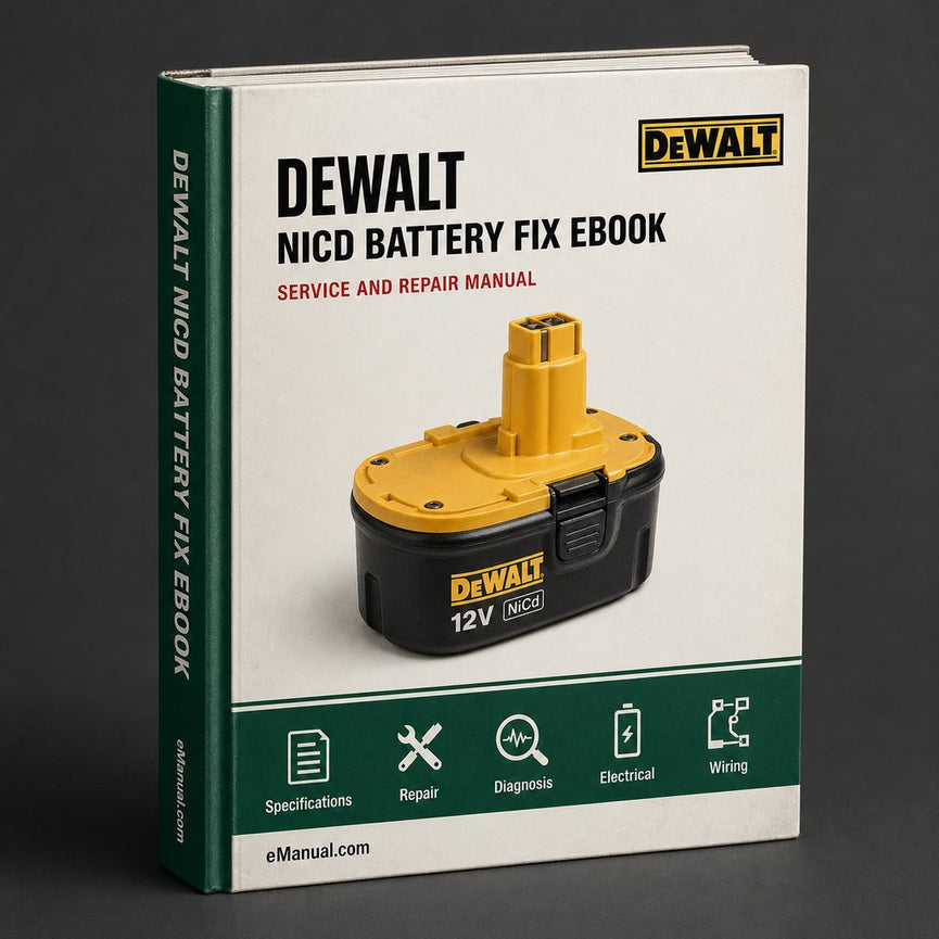 DeWalt Complete NiCd Battery Fix Guide Download DIY eBook
