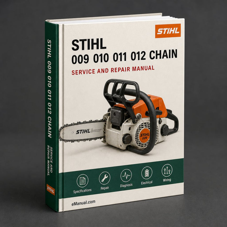Stihl 009 010 011 012 Chain Saws & Parts Workshop Service Repair Manual PDF