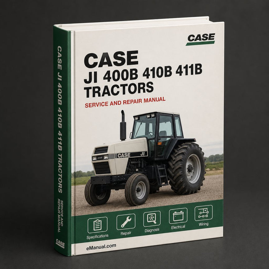 JI Case 400B 410B 411B TRACTORS Workshop Service Shop Repair Manual - Instant PDF