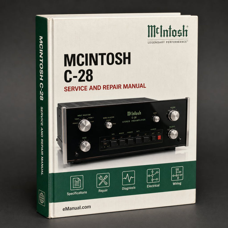 McIntosh C-28 Original Service Manual PDF