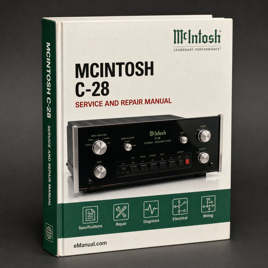 McIntosh C-28 Original Service Manual PDF
