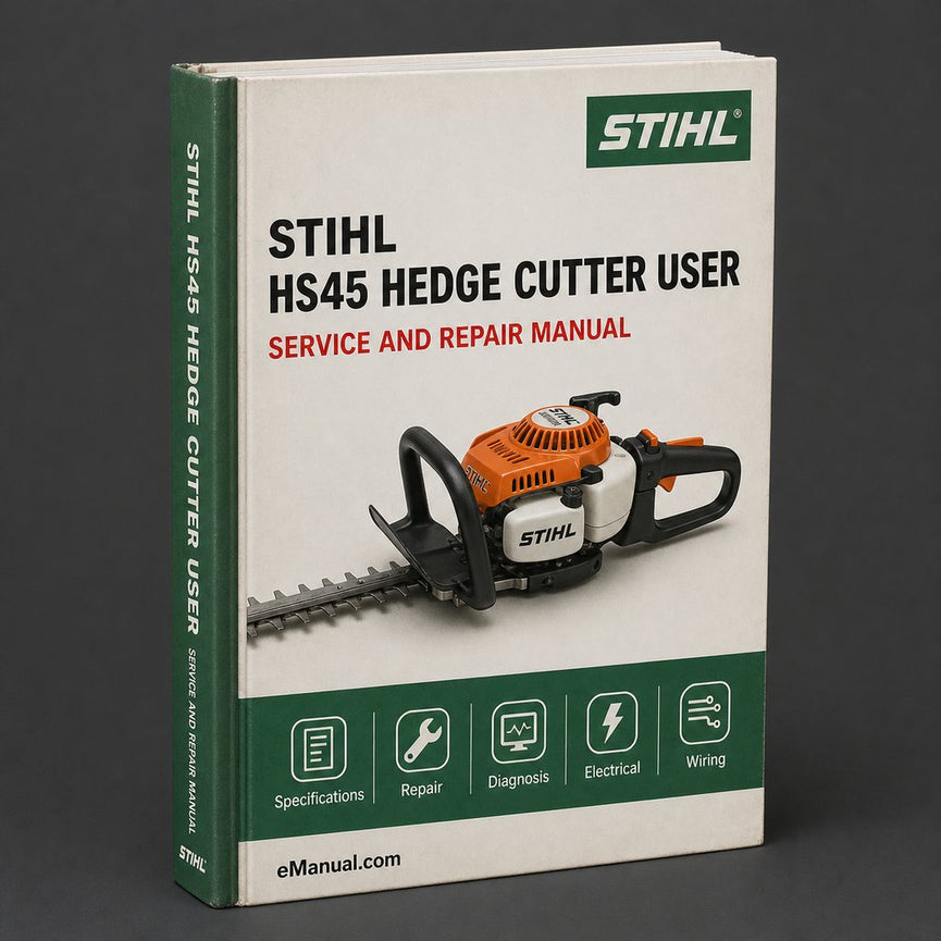 STIHL HS45 HEDGE CUTTER User & Parts Manual PDF