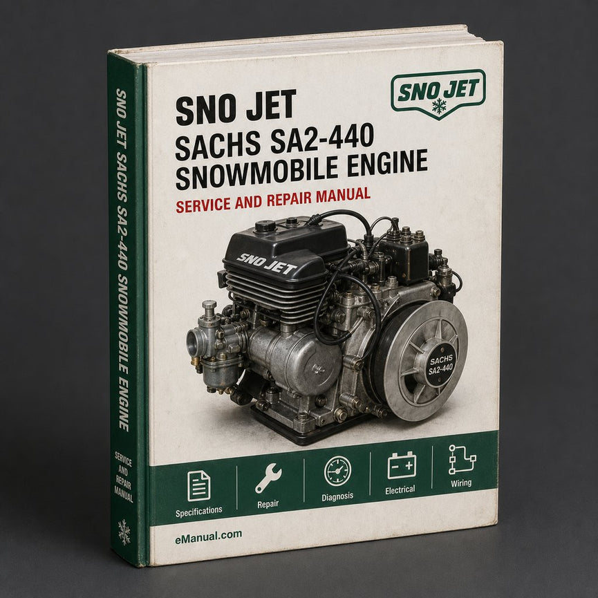 Sachs SA2-440 Snowmobile Engine Service Repair Manual PDF