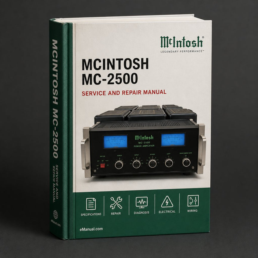 McIntosh MC-2500 Original Service Manual PDF