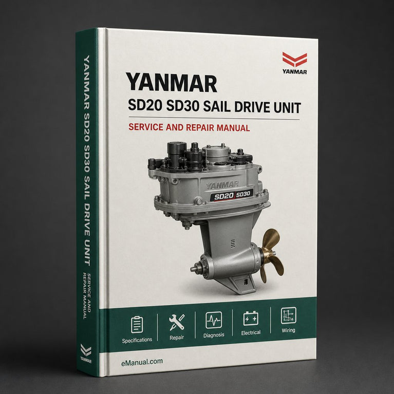Yanmar SD20 & SD30 Sail Drive Unit Repair Service Manual - Improved - PDF