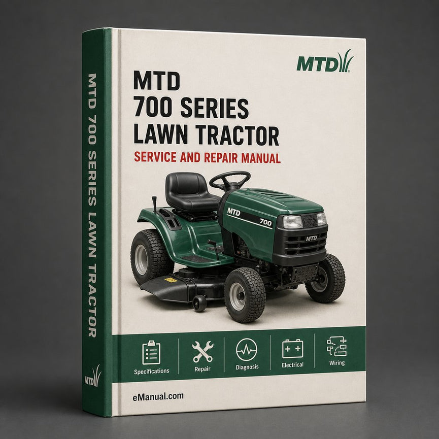 MTD 700 Series Lawn Tractor Workshop Service Repair Manual PDF