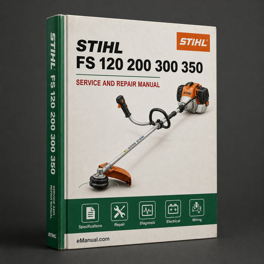 Stihl FS 120 200 300 350 400 450 & FR 350 450 Brushcutters Workshop Service Repair Manual PDF