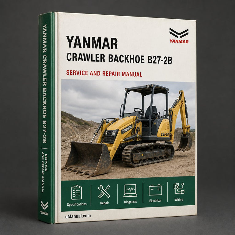 Yanmar Crawler Backhoe B27-2B Parts Catalog Manual PDF